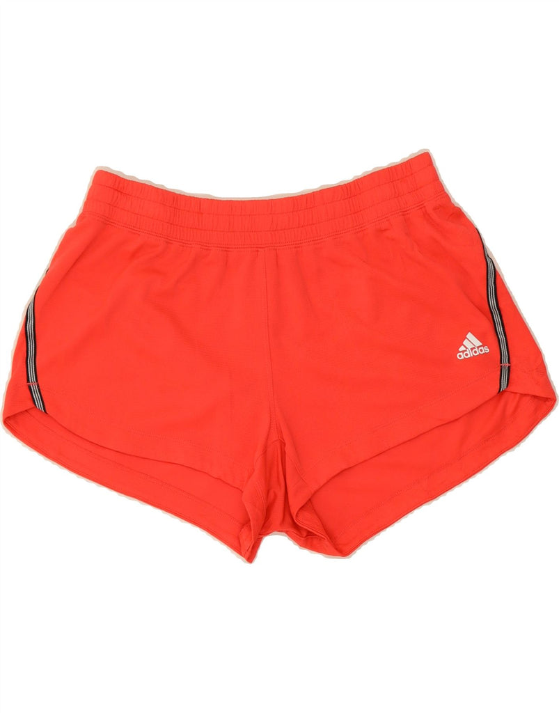 ADIDAS Womens Climalite Sport Shorts UK 12/14 Medium  Red Polyester Vintage Adidas and Second-Hand Adidas from Messina Hembry 