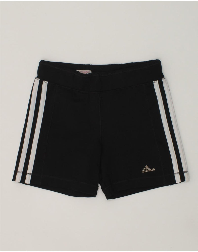 ADIDAS Girls Climalite Sport Shorts 9-10 Years Black Polyester | Vintage Adidas | Thrift | Second-Hand Adidas | Used Clothing | Messina Hembry 