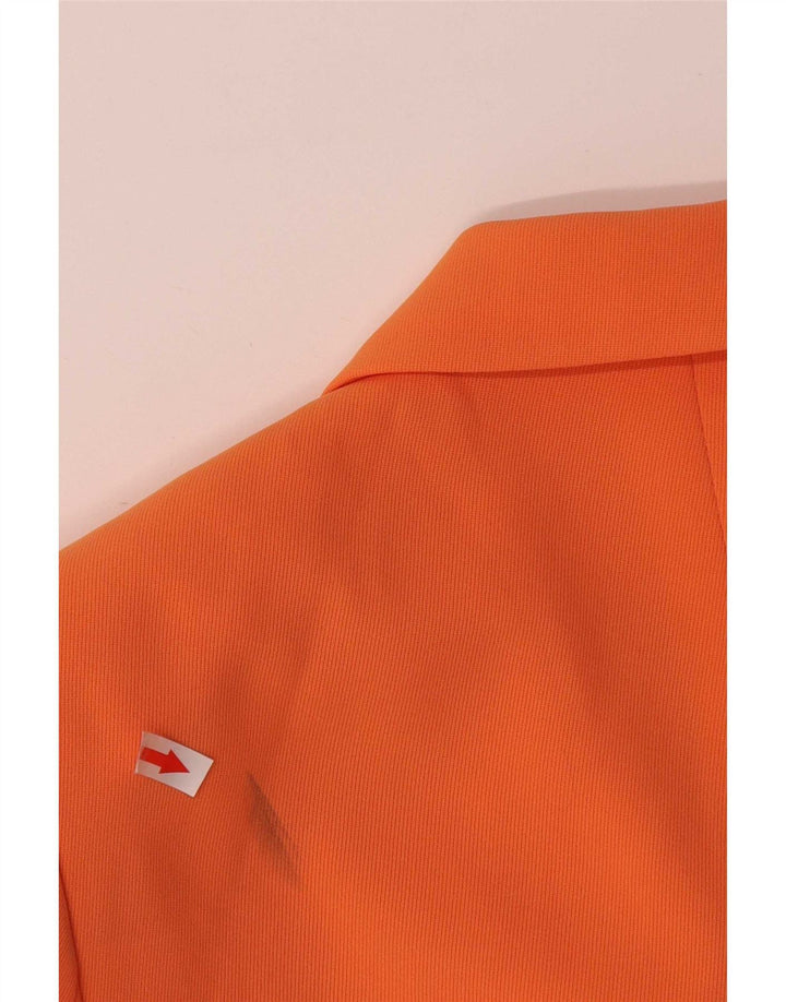 Sport Staff Womens 3 Button Blazer Jacket IT 42 Medium Orange