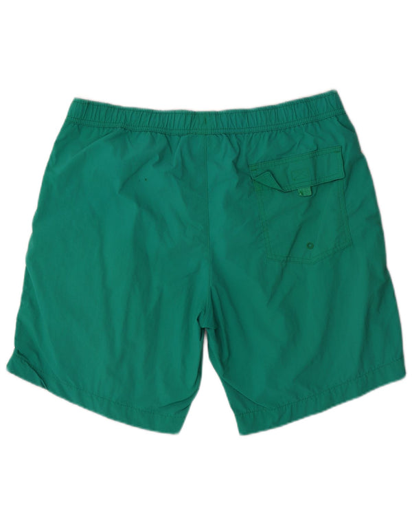 CHAMPION Mens Graphic Swimming Shorts Large  Green Polyamide