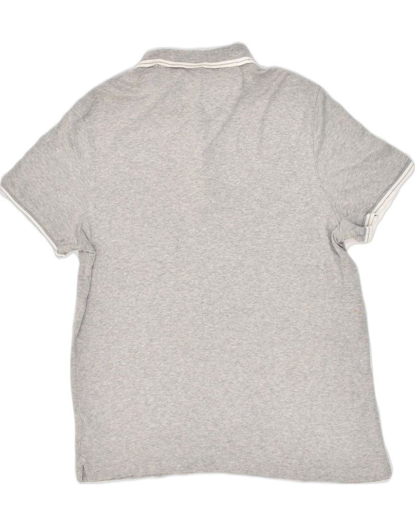 MICHAEL KORS Mens Polo Shirt Large Grey Cotton | Vintage Michael Kors | Thrift | Second-Hand Michael Kors | Used Clothing | Messina Hembry 