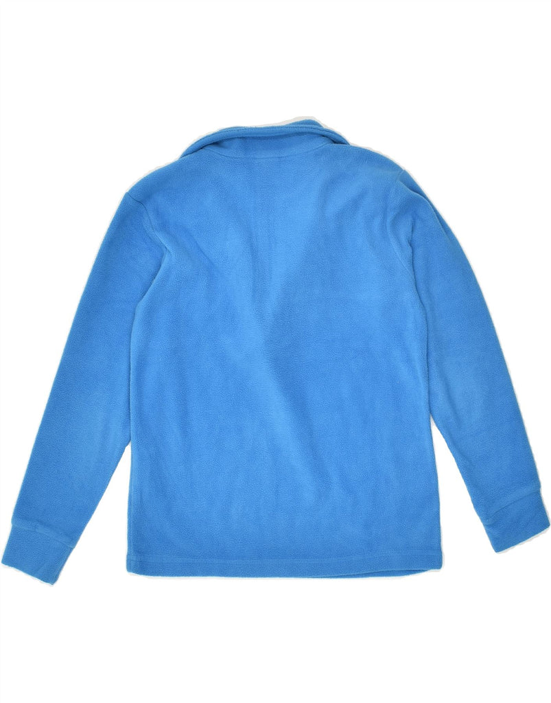 BRUGI Girls Zip Neck Fleece Jumper 6-7 Years Blue Polyester | Vintage Brugi | Thrift | Second-Hand Brugi | Used Clothing | Messina Hembry 