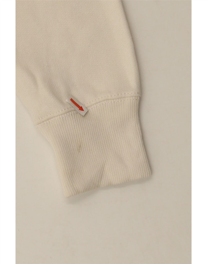 POLO RALPH LAUREN Mens Graphic Sweatshirt Jumper Small Off White Cotton Vintage Polo Ralph Lauren and Second-Hand Polo Ralph Lauren from Messina Hembry 