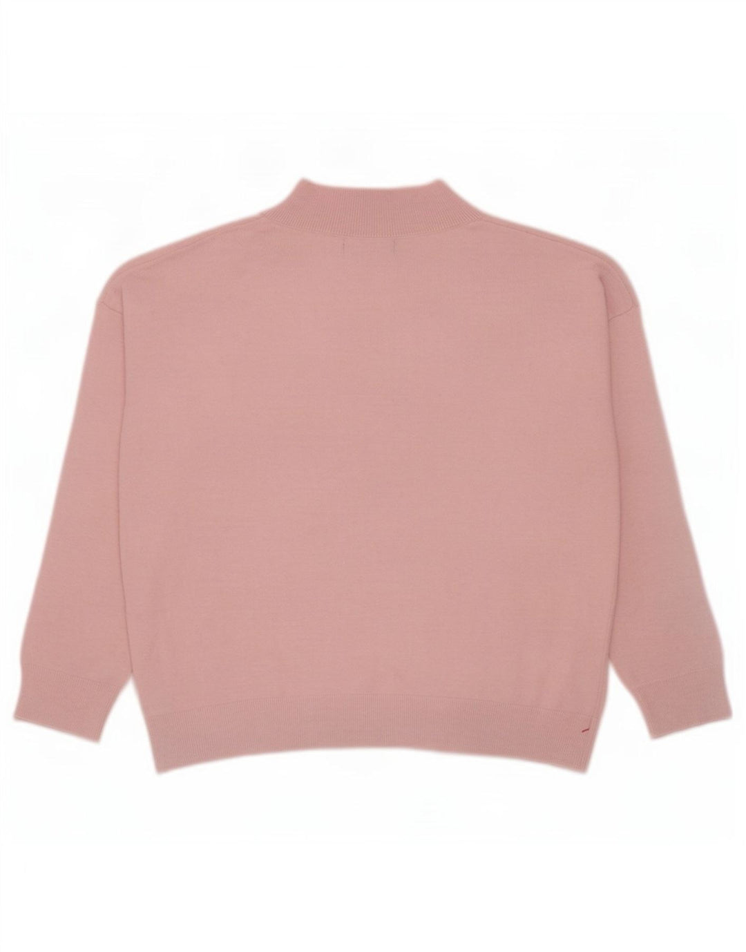 Marks & Spencer Womens Oversized V-Neck Jumper Sweater UK 14 Medium Pink