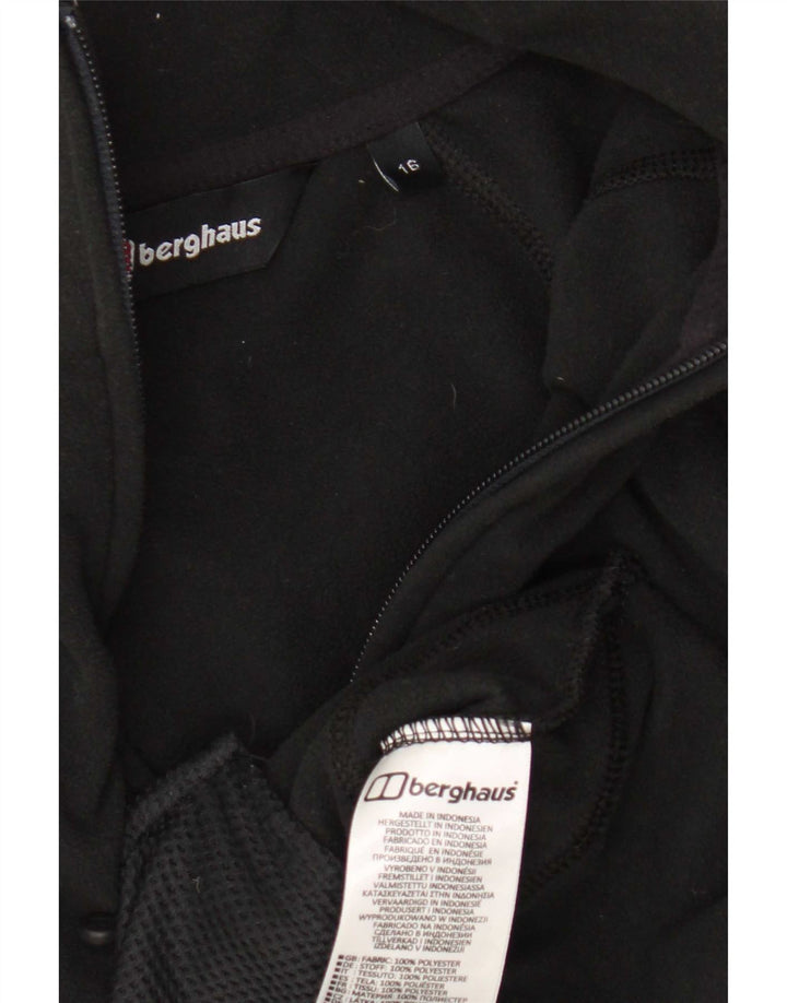 Berghaus Womens Fleece Jacket UK 16 Large Black Polyester