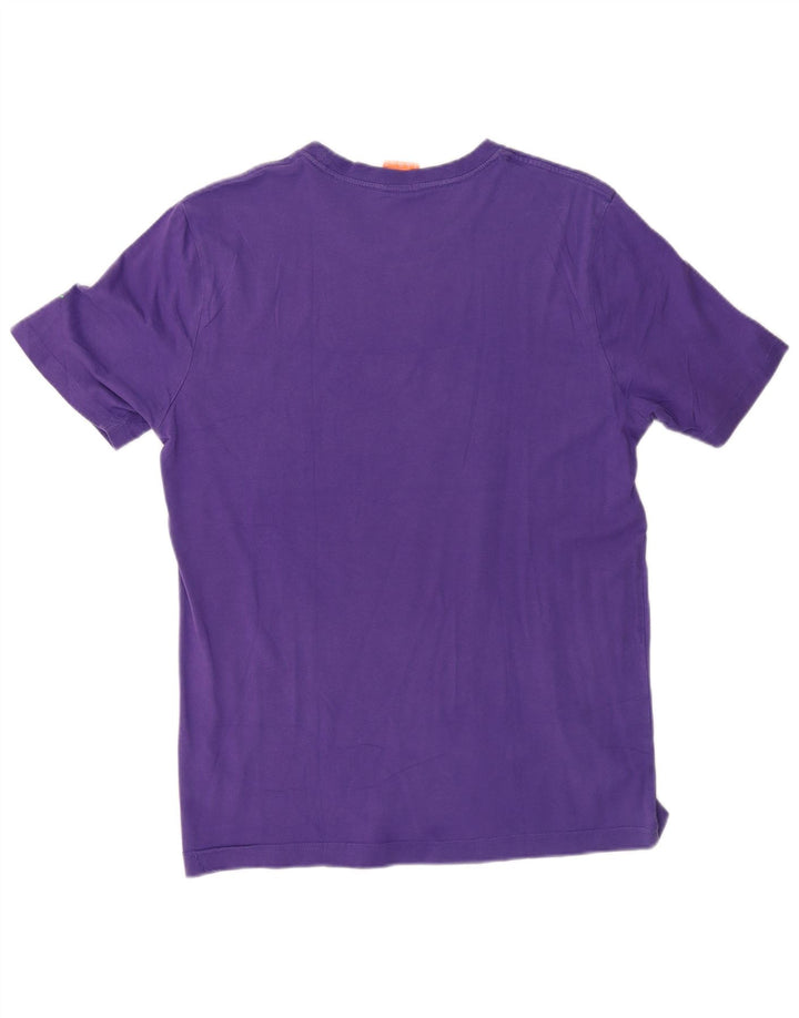 Puma Mens Graphic T-Shirt Top Small Purple Cotton