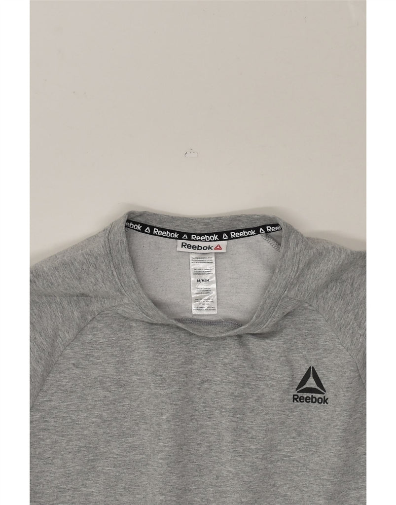 REEBOK Mens Sweatshirt Jumper Medium Grey Cotton | Vintage Reebok | Thrift | Second-Hand Reebok | Used Clothing | Messina Hembry 