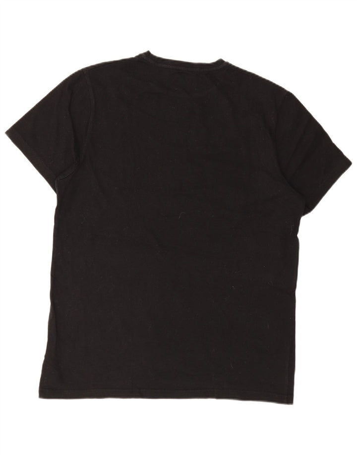 ELLESSE Mens T-Shirt Top Medium Black Cotton