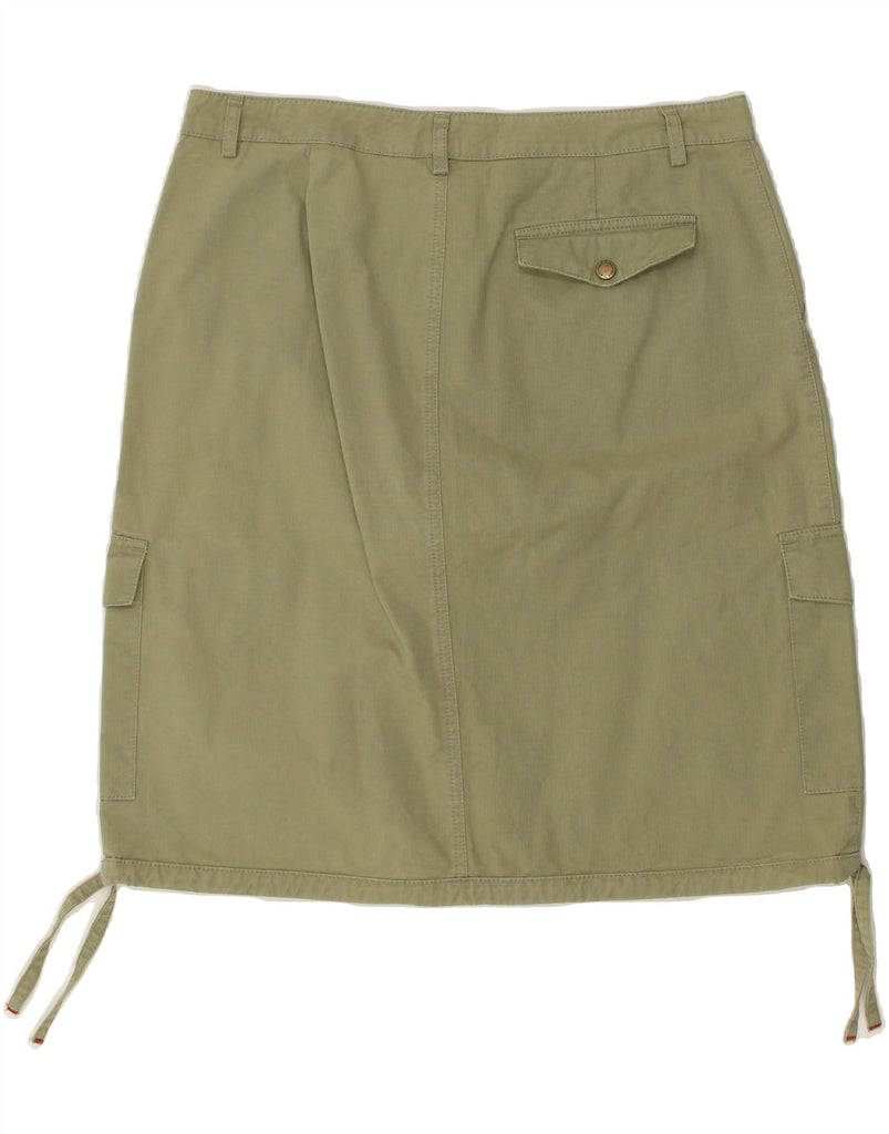 TIMBERLAND Womens Cargo Skirt US 8 Medium W32  Khaki Cotton | Vintage Timberland | Thrift | Second-Hand Timberland | Used Clothing | Messina Hembry 