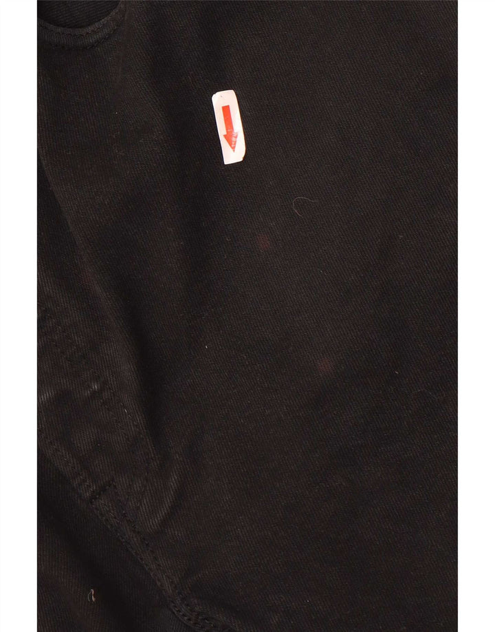 Levi's Mens 501 Straight Jeans W32 L34 Black Cotton