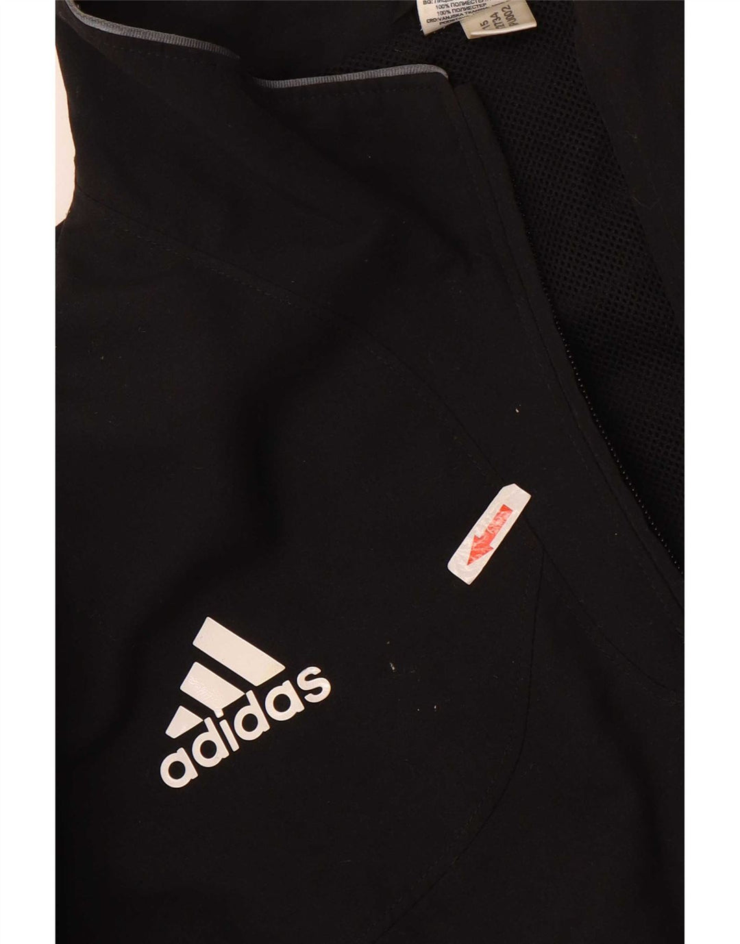 Adidas Mens Tracksuit Top Jacket UK 48/50 XL Black Polyester