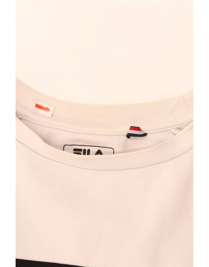 FILA Mens Graphic Sweatshirt Jumper Medium Multicoloured Colourblock