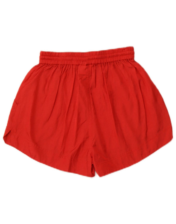 REEBOK Womens Sport Shorts UK 10 Small  Red Nylon