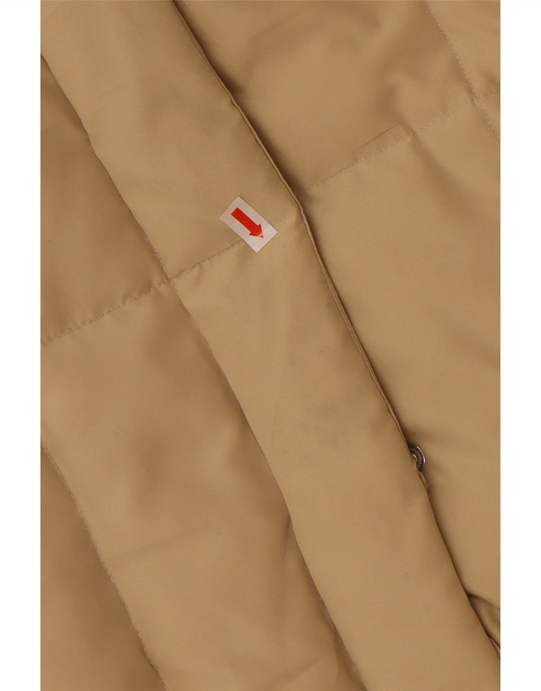 BRUGI Womens Hooded Padded Coat IT 44 Medium Beige Polyester