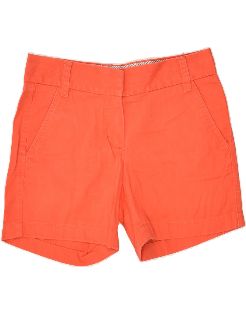 J. CREW Womens Broken In Chino Shorts US 002XS W28 Orange Cotton | Vintage J. Crew | Thrift | Second-Hand J. Crew | Used Clothing | Messina Hembry 