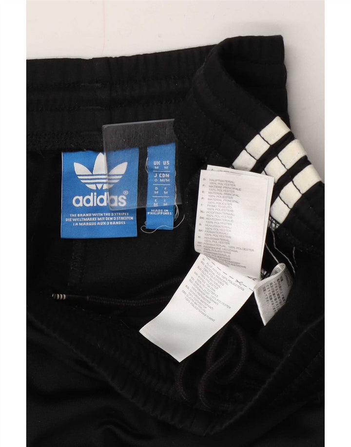 Adidas Mens Tracksuit Trousers Medium Black Polyester