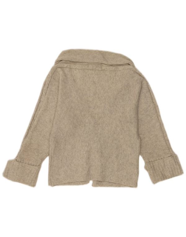 Zara Womens Bolero Jumper UK 12 Medium Grey Flecked