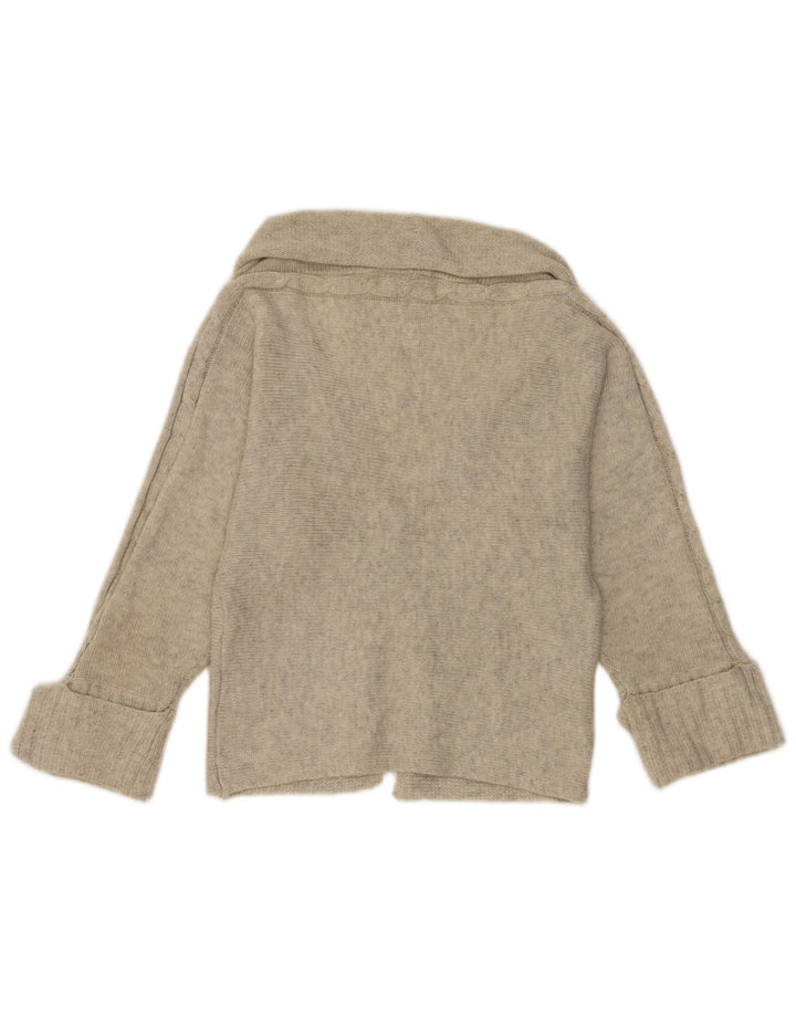 Zara Womens Bolero Jumper UK 12 Medium Grey Flecked