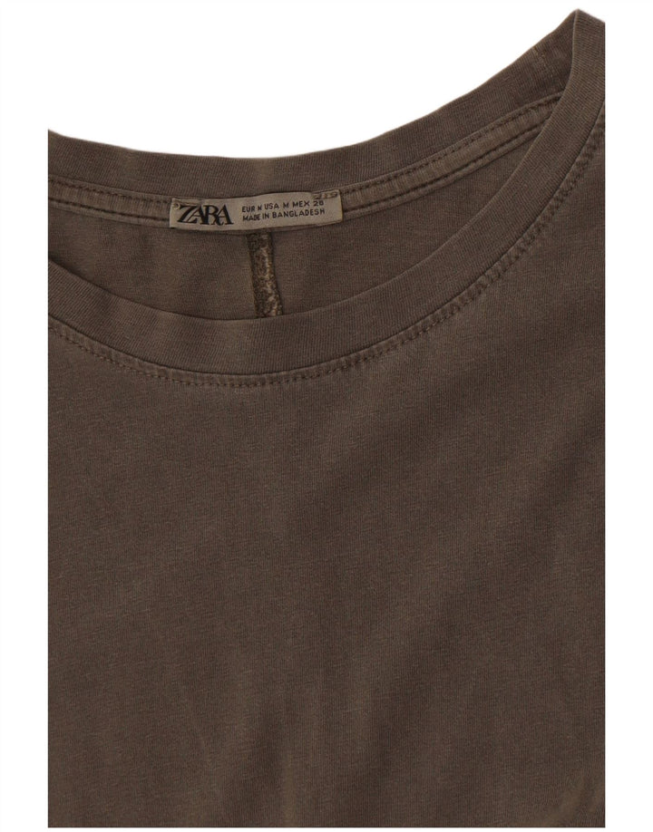 Zara Womens T-Shirt Dress UK 14 Medium Grey