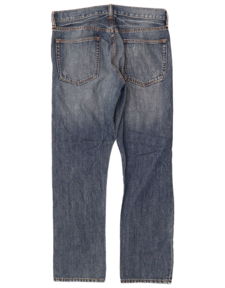 Gap Mens Standard Distressed Tapered Jeans W32 L30 Blue Cotton