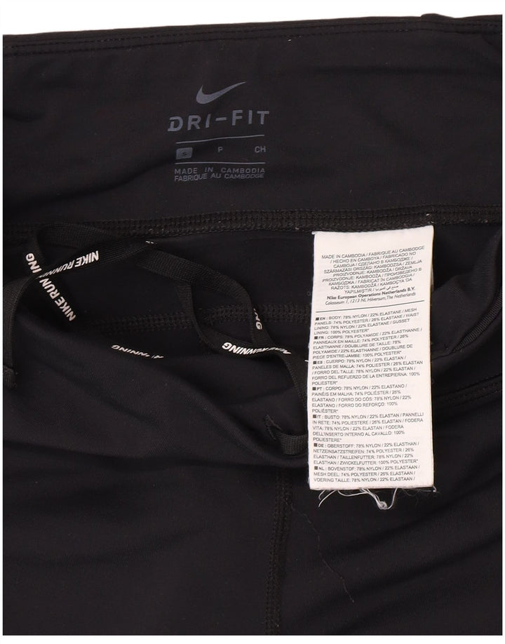 Nike Womens Oregon Graphic Leggings UK 8 Small  Black Nylon