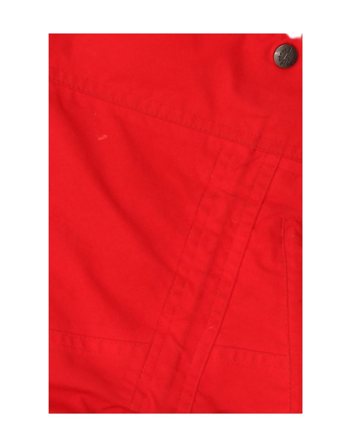 SCHOFFEL Womens Oversized Raincoat UK 10 Small  Red Colourblock Polyester