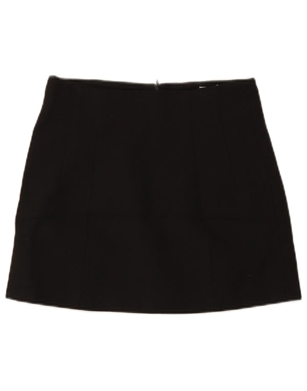 ZARA Womens Mini Skirt Small W26 Black Polyester