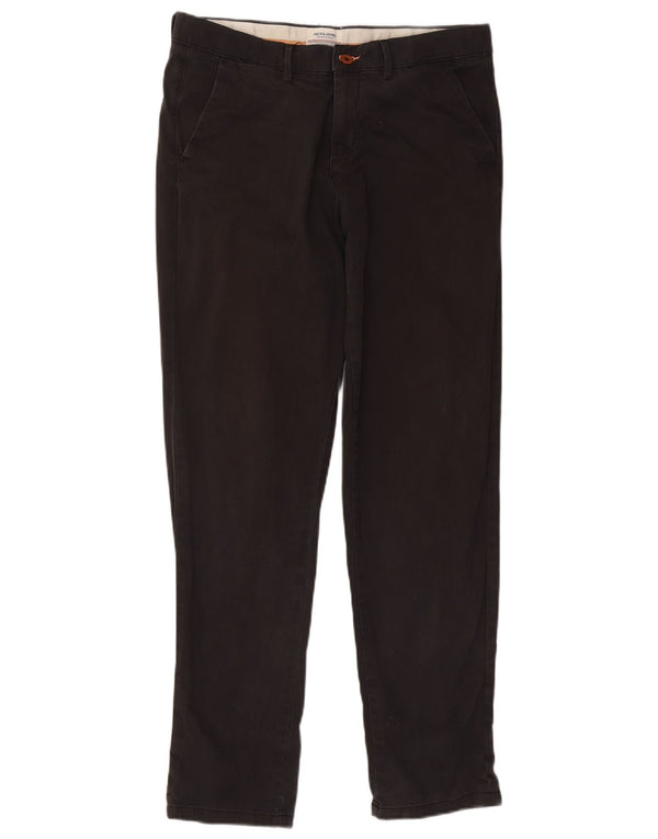 Jack & Jones Mens Slim Chino Trousers W34 L31 Black