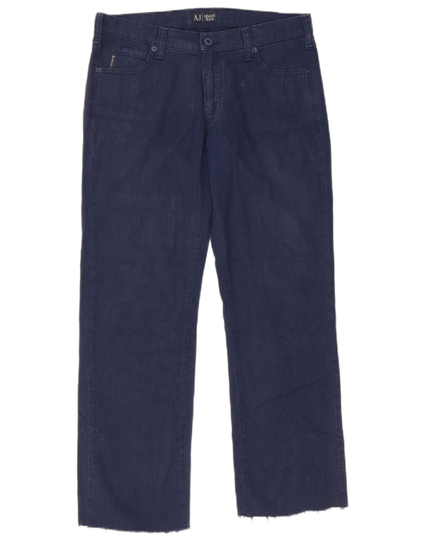 Armani Womens Straight Jeans W29 L27 Navy Blue Cotton