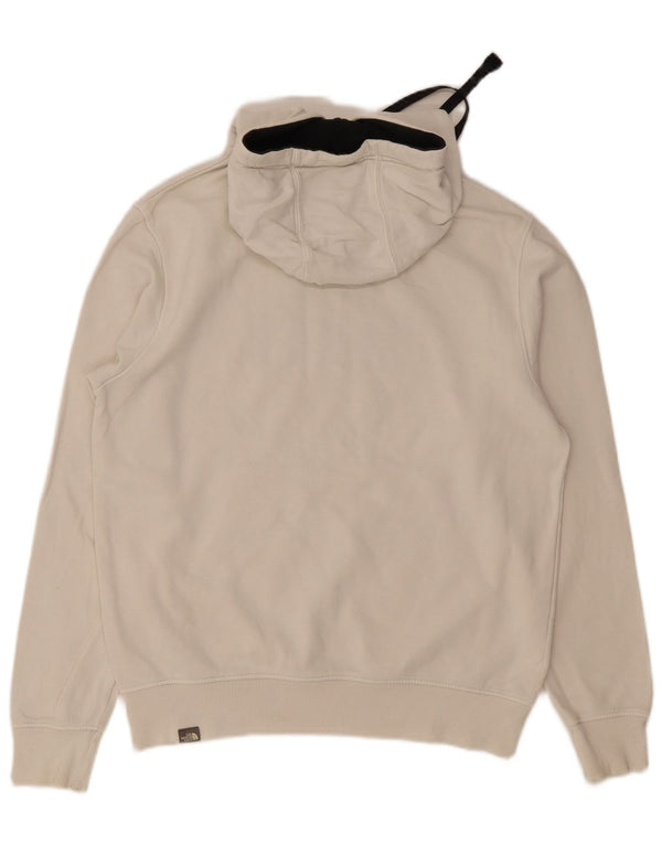 The North Face Mens Graphic Hoodie Jumper Medium White Cotton
