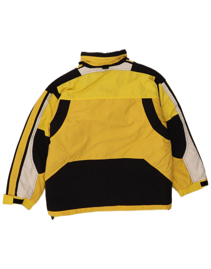COLMAR Boys Hooded Ski Jacket 15-16 Years Yellow Colourblock Nylon