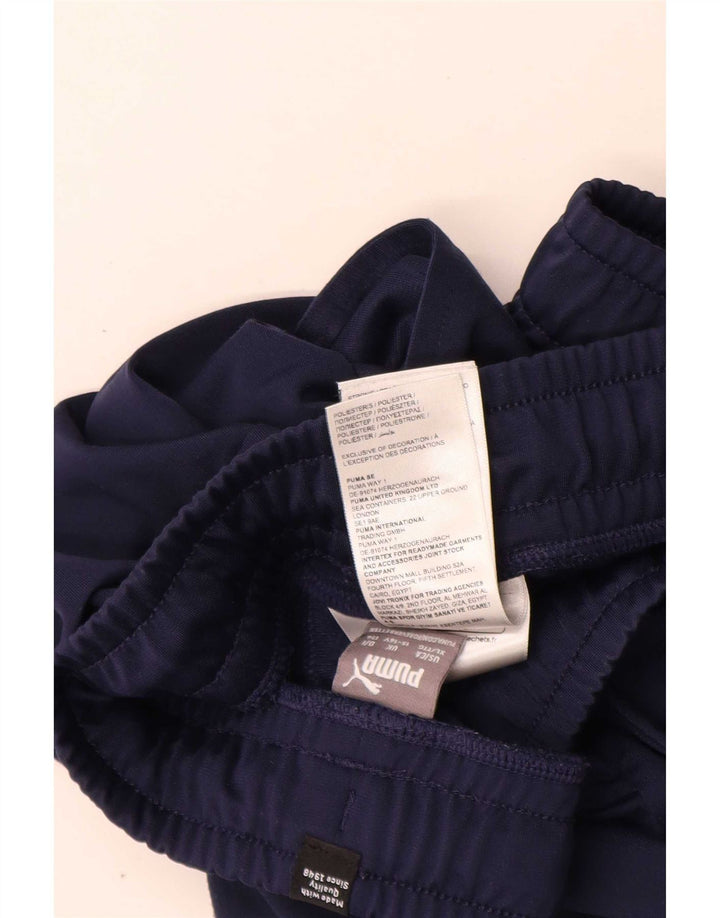 Puma Boys Tracksuit Trousers Joggers 15-16 Years Navy Blue Polyester