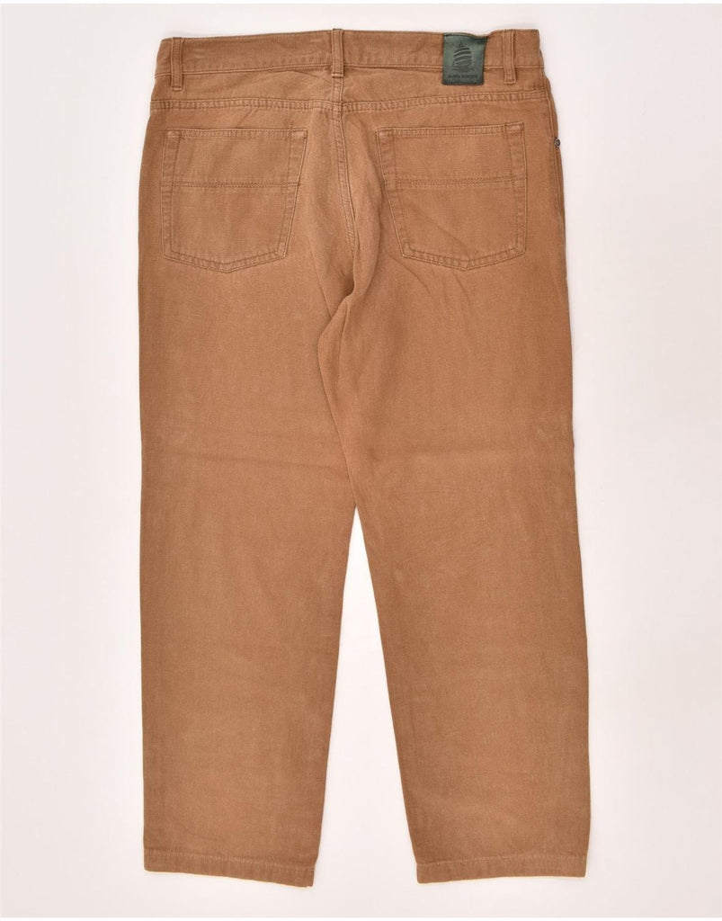 MARINA YACHTING Mens Straight Casual Trousers W34  L27 Brown | Vintage Marina Yachting | Thrift | Second-Hand Marina Yachting | Used Clothing | Messina Hembry 