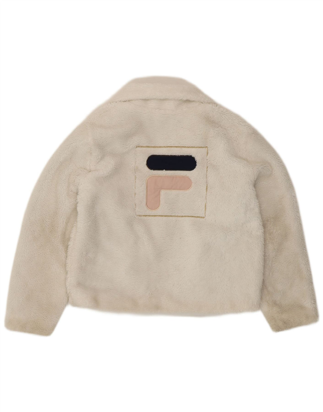 Fila Girls Crop Graphic Fleece Jacket 11-12 Years White