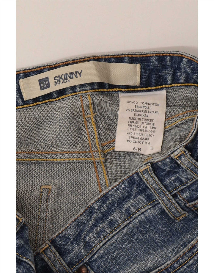 Gap Womens Skinny Jeans US 6 Medium W30 L33 Blue Cotton