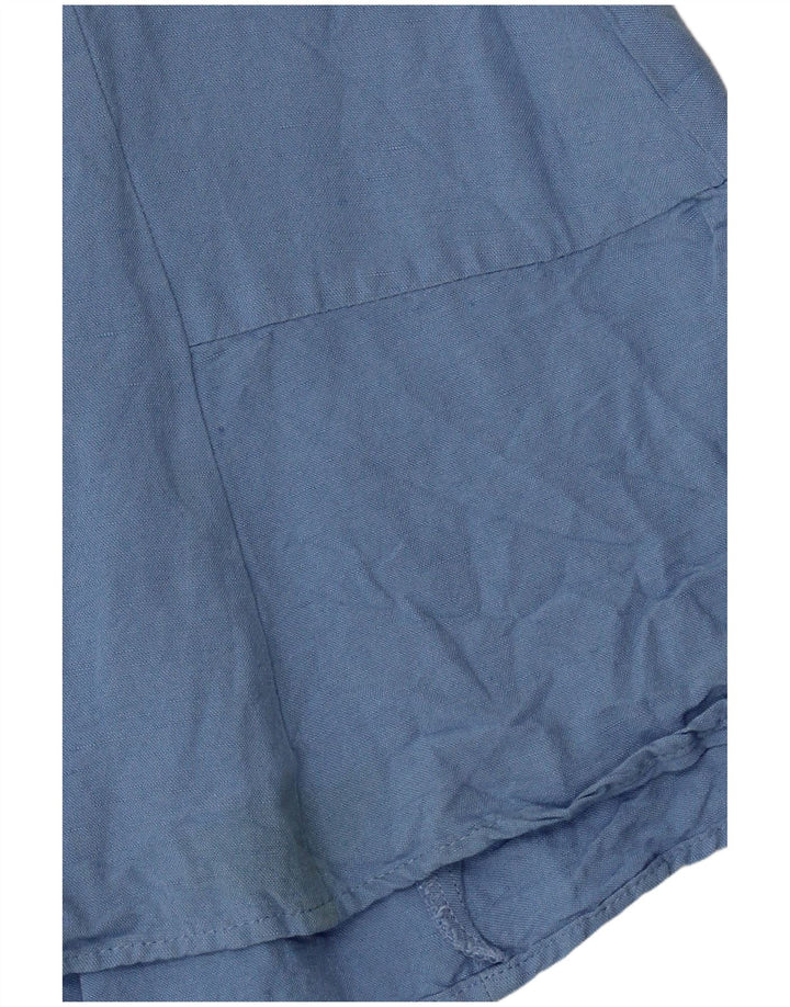 Zara Womens Playsuit UK 12 Medium  Blue Viscose
