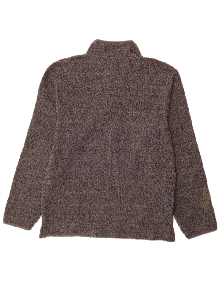 Weird Fish Mens Zip Neck Sweatshirt Jumper Medium Grey Polyester