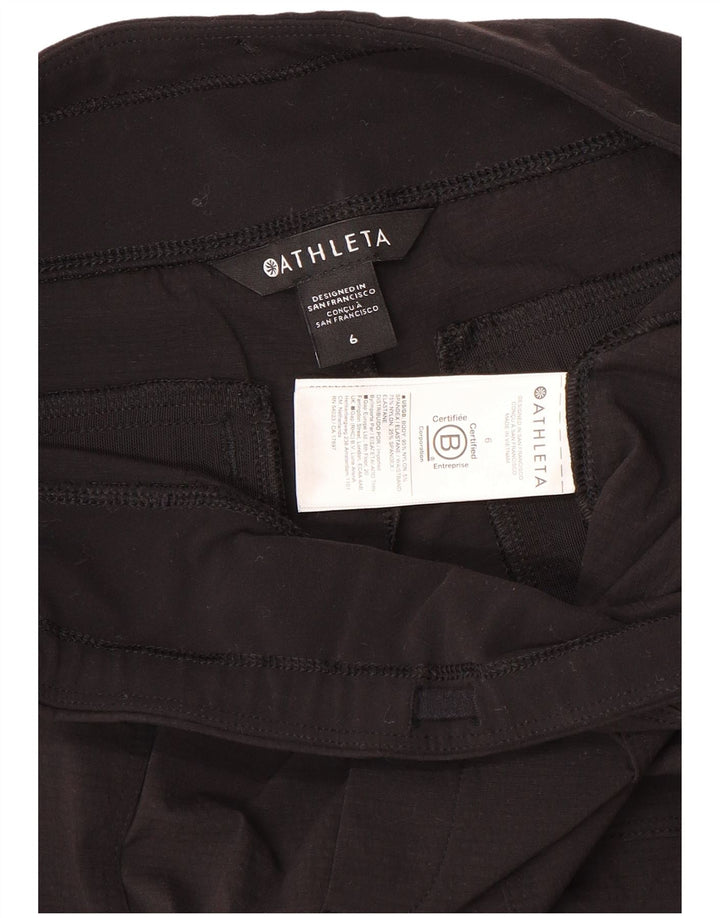 Athleta Womens Sport Shorts US 6 Medium Black Nylon