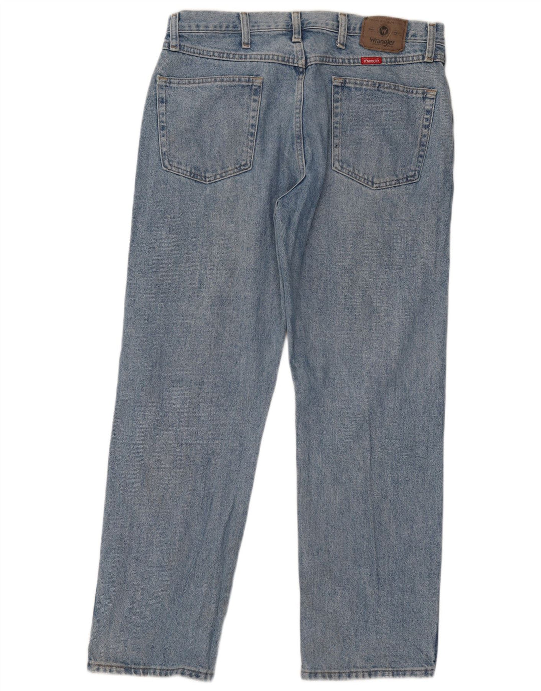 Wrangler Mens Straight Jeans W36 L30 Blue Cotton