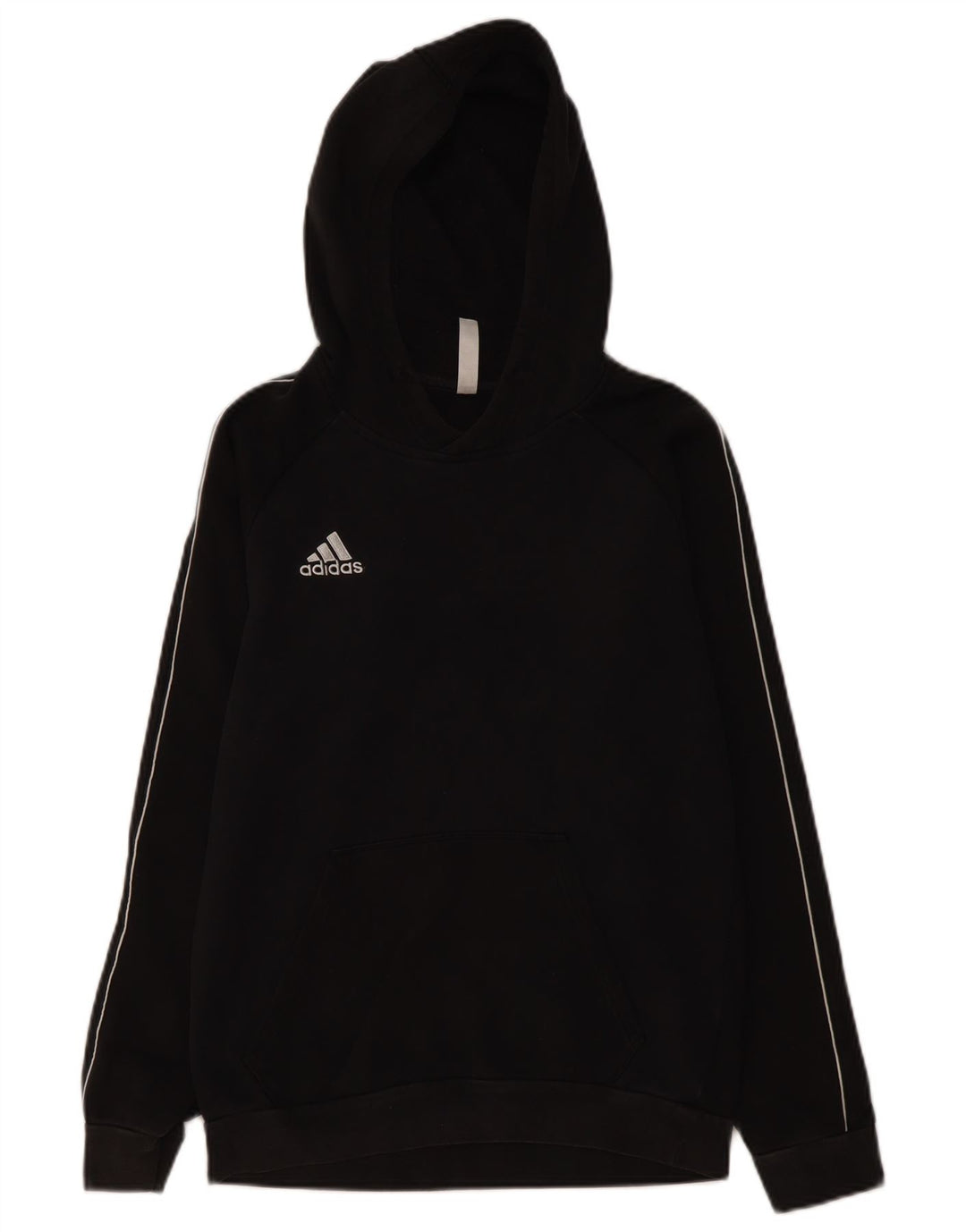 ADIDAS Mens Hoodie Jumper Small Black Cotton
