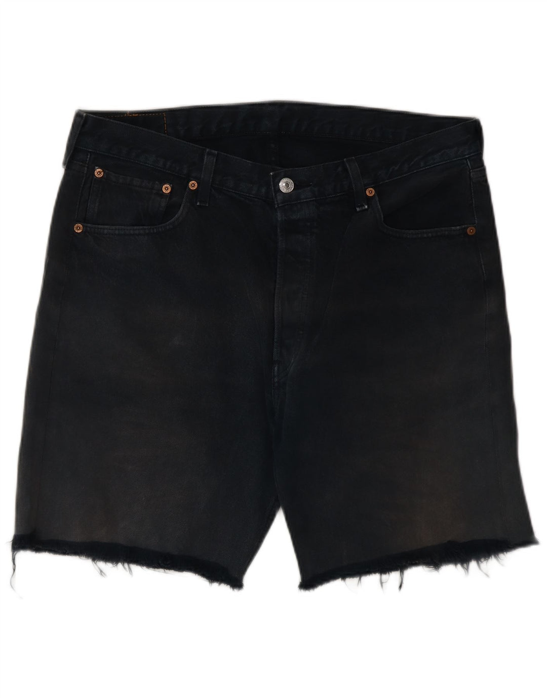 LEVI'S Mens 501 Denim Shorts W34 Large Navy Blue Cotton