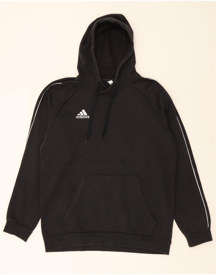 ADIDAS Mens Hoodie Jumper Large Black Cotton Vintage Adidas and Second-Hand Adidas from Messina Hembry 