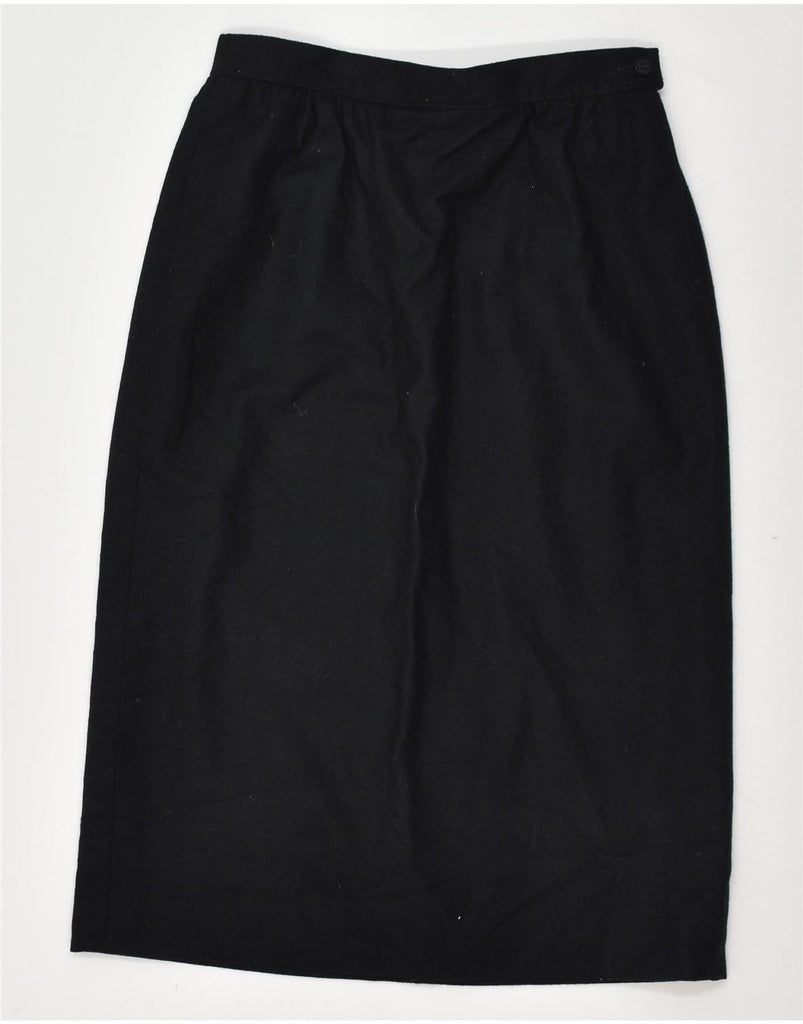 PENDLETON Womens Petite High Waist Straight Skirt US 6 Medium W26 Black | Vintage Pendleton | Thrift | Second-Hand Pendleton | Used Clothing | Messina Hembry 