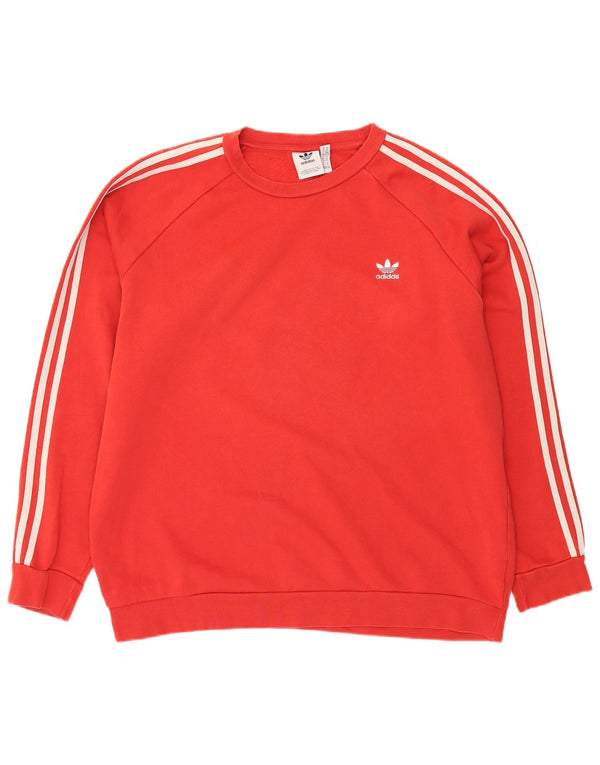 ADIDAS Mens Sweatshirt Jumper XL Red Cotton