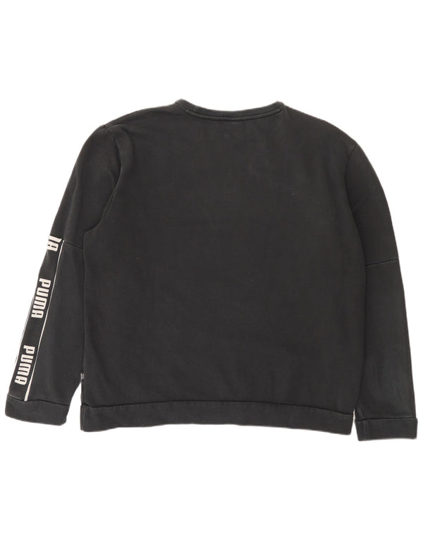 Puma Mens Graphic Sweatshirt Jumper XL Black Cotton
