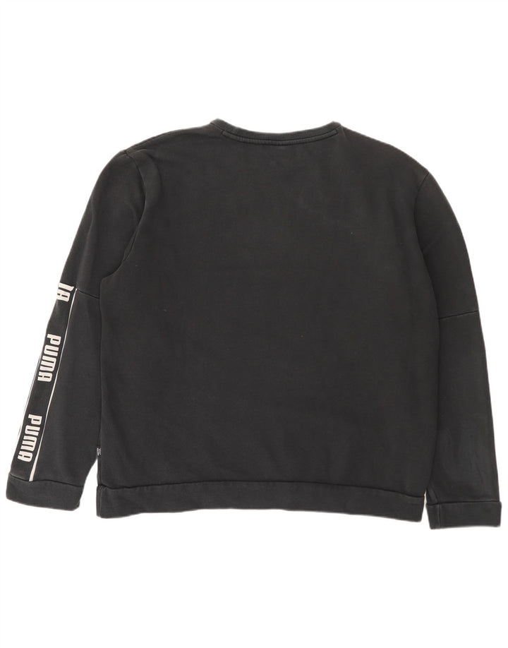 Puma Mens Graphic Sweatshirt Jumper XL Black Cotton