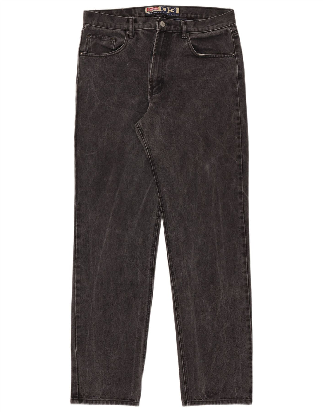 Jinglers Mens Straight Jeans W35 L34 Grey Cotton