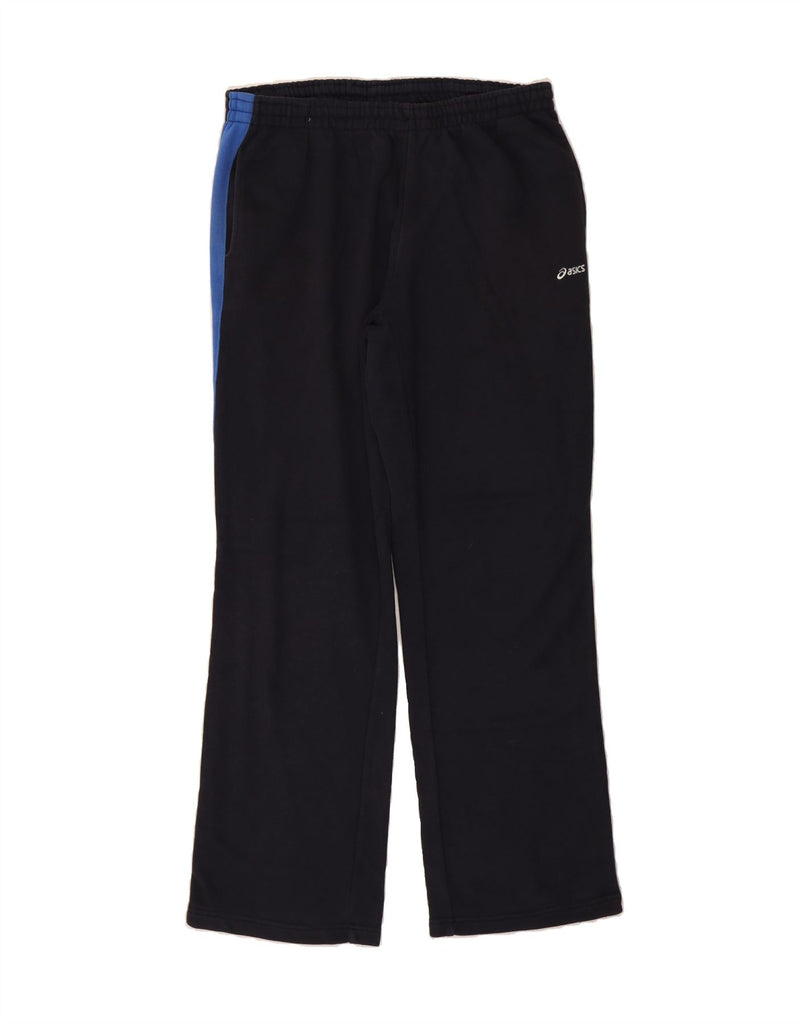 ASICS Mens Tracksuit Trousers XL  Navy Blue Colourblock Cotton Vintage Asics and Second-Hand Asics from Messina Hembry 