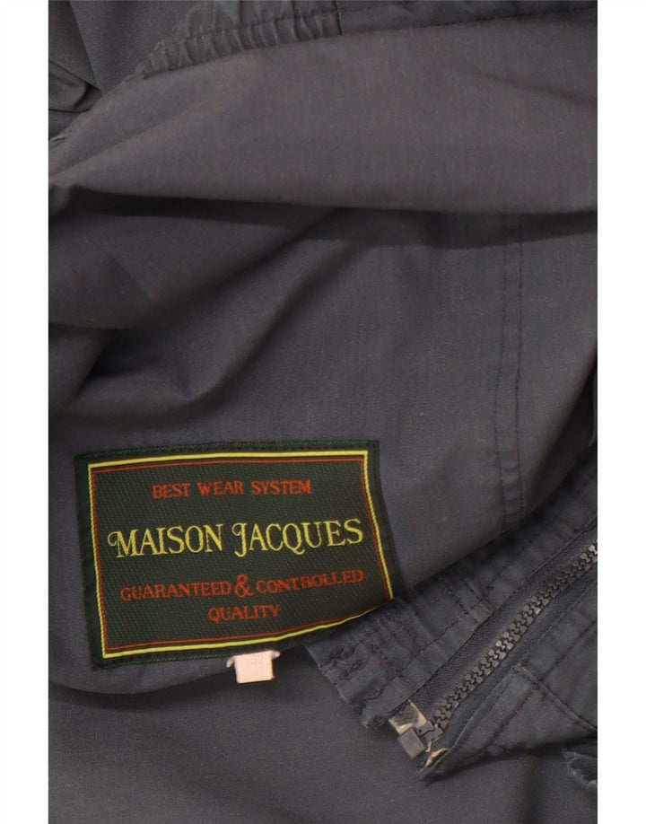 Maison Jacques Mens Bomber Jacket IT 52 XL Navy Blue Polyester