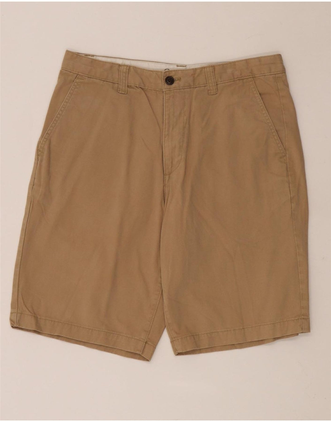 EDDIE BAUER Mens Chino Shorts W33 Medium Khaki Cotton